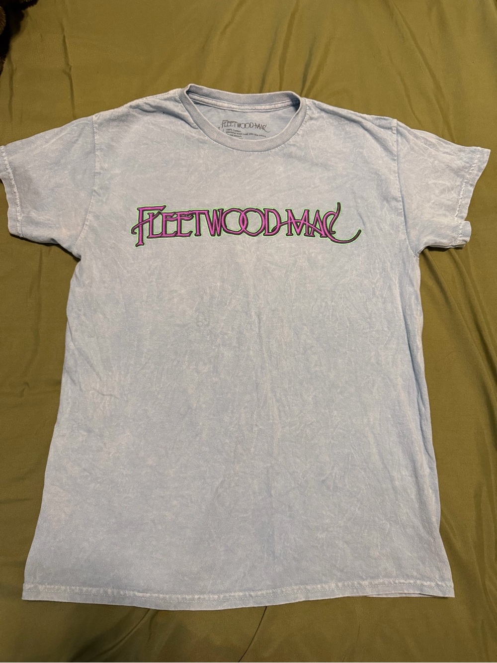 Fleetwood Mac Light Blue Logo Short Sleeve Tee
